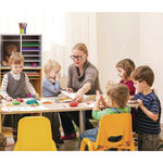 Wood Adjustable 12 Compartment Literature Organizer, 12 Sections, Letter Size, 20 x 11.8 x 16.3, White
