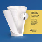 Thermoguard Insulated Paper Hot Cups, 12 oz, White Sustainable Forest Design, 600/Carton