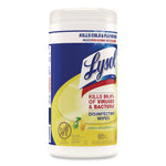 Disinfecting Wipes, 1-Ply, 7 x 7.25, Lemon and Lime Blossom, White, 80 Wipes/Canister