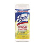 Disinfecting Wipes, 1-Ply, 7 x 7.25, Lemon and Lime Blossom, White, 35 Wipes/Canister