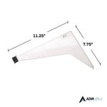 Drop Lift Blueprint Storage Wall Rack, Assorted Document Sizes Accommodated, 7.9" x 1.2" x 7.1", White