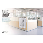 Drop Lift Blueprint Storage Wall Rack, Assorted Document Sizes Accommodated, 7.9" x 1.2" x 7.1", White