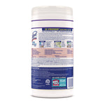 Dual Action Disinfecting Wipes, 1-Ply, 7 x 7.5, Citrus, White/Purple, 75/Canister, 6 Canisters/Carton