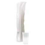 Translucent Plastic Cold Cups, 20 oz, Clear, 50/Pack