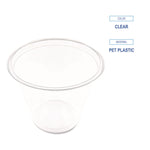 Clear Plastic Cold Cups, Squat, 9 oz, 1,000/Carton