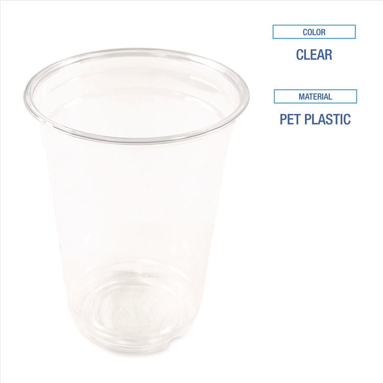 Clear Plastic Cold Cups, 10 oz, 1,000/Carton