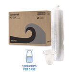 Clear Plastic Cold Cups, Squat, 12 oz, 1,000/Carton