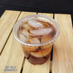 Crystal-Clear Cold Cup Straw-Slot Lids, Fits 9 oz Squat/12 oz Cold Cups, Plastic, Clear, 100/Pack