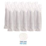 Crystal-Clear Cold Cup Straw-Slot Lids, Fits 9 oz Squat/12 oz Cold Cups, Plastic, Clear, 1,000/Carton