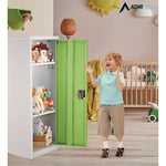 Steel Storage Locker, 1 Compartment, 15 x 15 x 48, Green