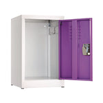 Steel Storage Locker, 1 Compartment, 15 x 15 x 24, Purple