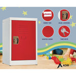 Steel Storage Locker, 1 Compartment, 15 x 15 x 24, Red