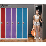 Steel Storage Locker, 1 Compartment, 12 x 12 x 72, Black