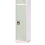 Steel Storage Locker, 1 Compartment, 12 x 12 x 72, Misty Green