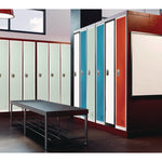 Steel Storage Locker, 1 Compartment, 12 x 12 x 72, Misty Green
