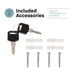 Medium Size Steel Multi-Purpose Secure Drop Box, 9.8 x 3.4 x 7.5, Gray