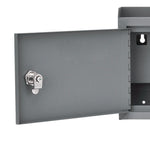 Medium Size Steel Multi-Purpose Secure Drop Box, 9.8 x 3.4 x 7.5, Gray