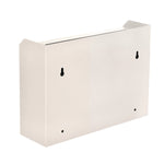 Medium Size Steel Multi-Purpose Secure Drop Box, 9.8 x 3.4 x 7.5, White