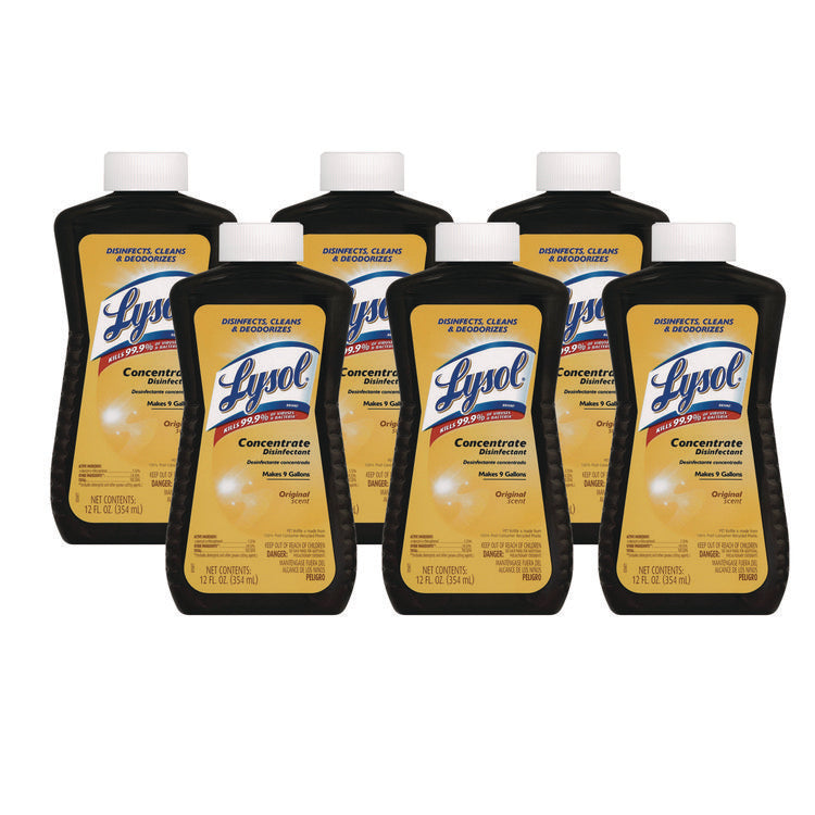 Concentrate Disinfectant, 12 Oz Bottle, 6/carton