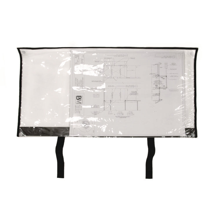 Large Document Protection Blueprint Plan Holder, Holds ARCH E (36" x 48"), Clear