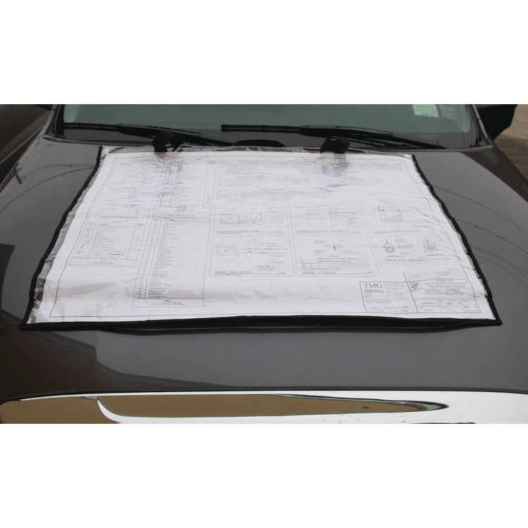 Large Document Protection Blueprint Plan Holder, Holds ARCH E (36" x 48"), Clear