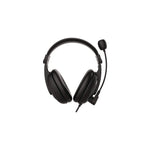 Deluxe Multimedia Stereo USB Headset with Adjustable Boom Microphone, Over the Head, Binaural
