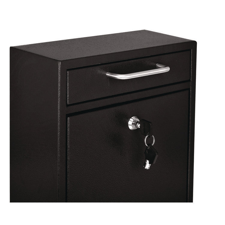 Medium Ultimate Wall Mounted Mail Box, 10.4 x 4.5 x 12, Black