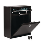 Medium Ultimate Wall Mounted Mail Box, 10.4 x 4.5 x 12, Black
