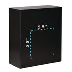 Medium Ultimate Wall Mounted Mail Box, 10.4 x 4.5 x 12, Black