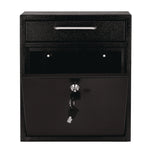 Medium Ultimate Wall Mounted Mail Box, 10.4 x 4.5 x 12, Black