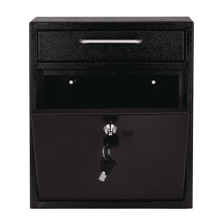 Medium Ultimate Wall Mounted Mail Box, 10.4 x 4.5 x 12, Black
