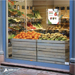 Clear Suction Acrylic Window Sign Holder, 8 x 11, Clear Frame, 2/Pack