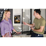 Clear Suction Acrylic Window Sign Holder, 8 x 11, Clear Frame, 2/Pack