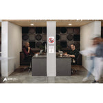 Wall Mount Side-Loading Acrylic Sign Holders, 8 x 11, Clear Frame, 6/Pack