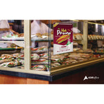 Wall Mount Side-Loading Acrylic Sign Holders, 8 x 11, Clear Frame, 6/Pack