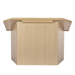 Foldable Tabletop Podium Lectern Speaker Stand, 27 x 16 x 19, Medium Oak