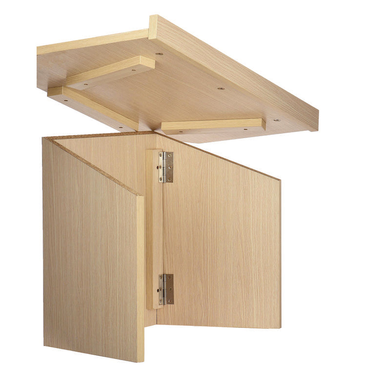Foldable Tabletop Podium Lectern Speaker Stand, 27 x 16 x 19, Medium Oak
