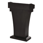 Wood Stand-Up Podium Lectern Speaker Stand with Drawer and Storage Area, 27.55 x 14 x 43.3, Black