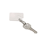 Plastic Identification Key Tags, White, 100/Pack