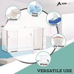 Acrylic Glove Dispenser, Single Box Capacity, 10.2 x 3.5 x 5.3, Clear