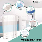 Acrylic Glove Dispenser, Triple Box Capacity, 10.2 x 3.5 x 16.1, Clear