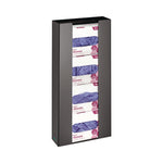Acrylic Glove Dispenser, Quad Box Capacity, 10.2 x 3.5 x 21.1, Black