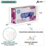 Acrylic Glove Dispenser, Single Box Capacity, 10.2 x 3.5 x 5.3, Clear