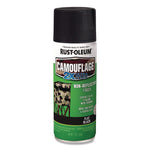 Camouflage Spray Paint, Flat Black, 12 oz Aerosol Can