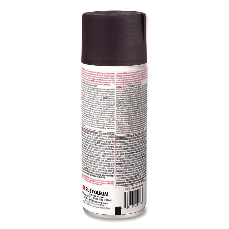 Camouflage Spray Paint, Flat Earth Brown, 12 oz Aerosol Can
