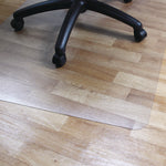 Cleartex Advantagemat Phthalate Free PVC Chair Mat for Hard Floors, 53" w x 45" l, Clear