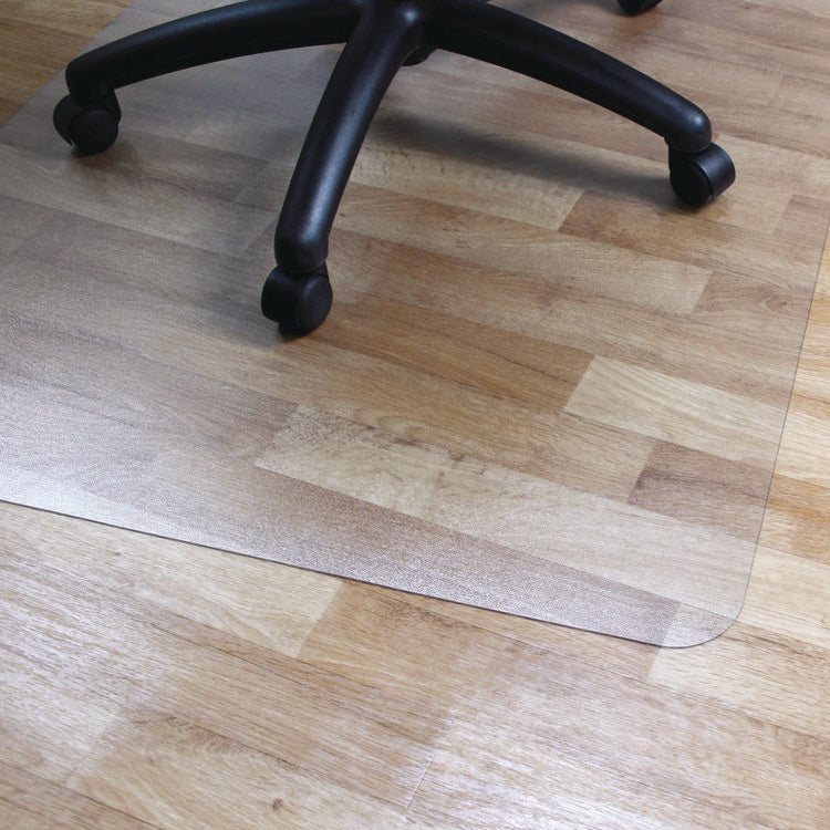 Cleartex Advantagemat Phthalate Free PVC Chair Mat for Hard Floors, 53" w x 45" l, Clear