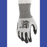 Cut Pro 92754BP Gloves, 10" Long, Medium, Black/Gray, 12 Pairs