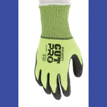 Cut Pro 9277PU Gloves, 10" Long, Medium, Black/Lime, 12 Pairs