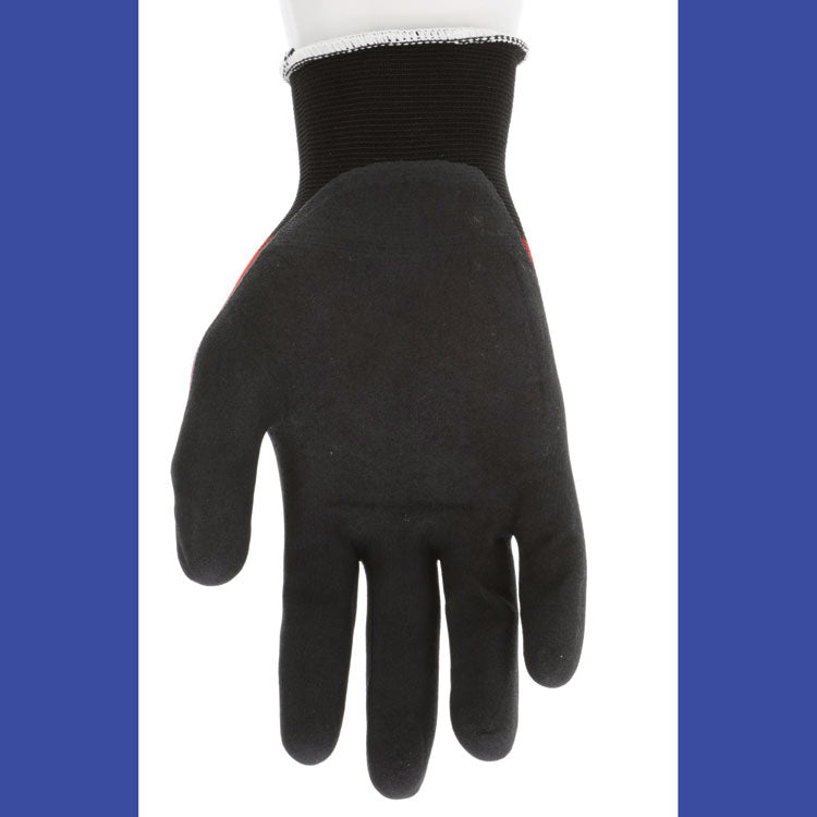 Ninja BNF N96970 Gloves, 10" Long, Medium, Black/Red, 12 Pairs